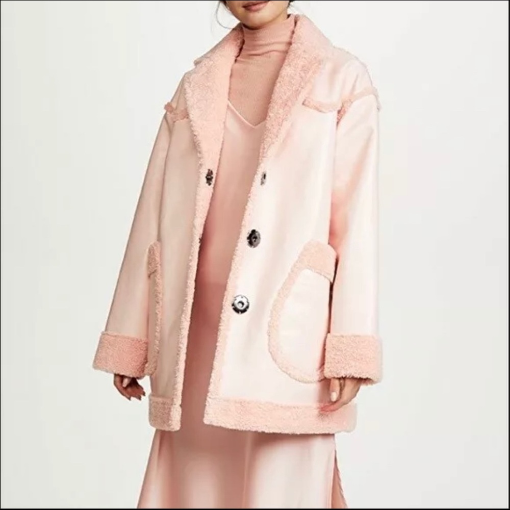 Opening Ceremony Pink Réversible Teddy Jacket